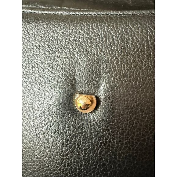 Authentic Vintage Burberrys of London Black Leather Satchel Doctor Style Bag - Picture 6 of 8